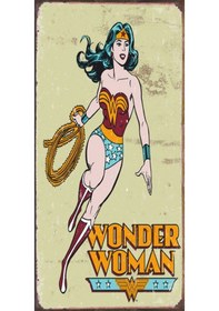 Resim Wonder Woman marvel (10 CM X 20 CM) retro mini ahşap poster 