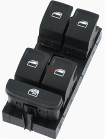 Resim Genel Markalar Volkswagen Passat Cam Açma Dügmesi Sol Ön 2015- Model Üzeri Için 5g0959857b 