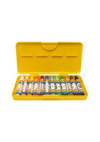 Resim Yağlı Pastel Boya 12 Renk Plastik Kutulu Çok Renkli 