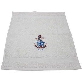 Resim 30X30 Deniz Temalı Nakışlı 6'Lı Kutulu Mutfak Havlu Seti 