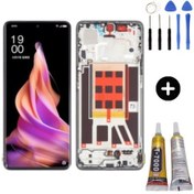 Resim Oppo Reno 9 Uyumlu Çıtalı Servis Lcd Ekran Dokunmatik + Montaj Seti 