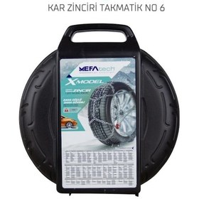 Resim 205/65x16 Ebatlarına Uyumlu Takmatik X Tipi Kar Patinaj Zinciri M 
