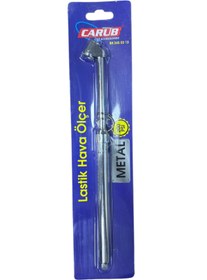 Resim Carub Lastik Hava Ölçer Metal Büyük 208 Tip 200 Psi BR245 03 12 