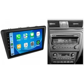 Resim Skoda Rapid 2009-2015 8gb Ram 64gb Hafıza 8 Çekirdek Carplay Kamera Android Multimedya 9" 