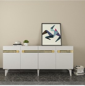 Resim Hayatct Kb150 Konsol Beyaz-altın 