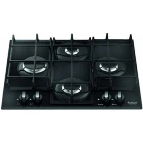 Resim Hotpoint Tq 640 (Bk) K Gh.Ha Ankastre Ocak, Kristal Cam Yüzey 60 Cm 