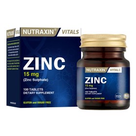 Resim NUTRAXİN Zinc Sulphate - Çinko Takviyesi 100 Tablet 