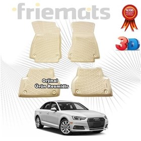 Resim Audi A4 3D Havuzlu Paspas Sedan 2015 - 2020 Arası Bej Renk N11.28665 