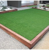 Resim Kesme Suni Yapay Çim Halı 7 Mm Balkon Teras Bahçe Dekoratif Kaymaz 80x1000 Cm 