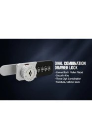 Resim Storemax Şifreli Çekmece Kilidi, Gövde, Nikel Kaplama, Güvenli, 4 Haneli Şifreleme, Mobilya, Dolap Kilidi 