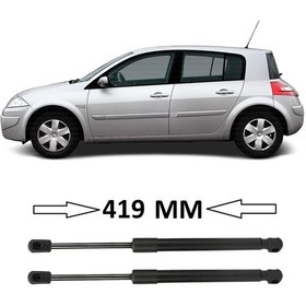 Resim Renault Megane 2 Hb 2002-2008 Uyumlu Sağ + Sol Takım Bagaj Amortisörü 2 Adet 419mm 8200051750 Bagaj Amortisörü 