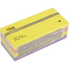 Resim Post-it Basic Notes 3m 34,9mmx47,6mm 653bn-pstl 3 Renk Notluk 