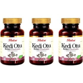 Resim Balen Kedi Otu Kökü Ekstraktı (Valerian Root) 375 Mg 80 Kapsül 3 Adet 