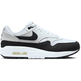 Resim Nike Air Max 1 Womens Sneaker Kadın Günlük Spor Ayakkabı Siyah- Beyaz Beyaz 
