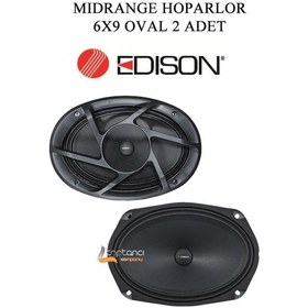 Resim Edıson Ed-tr69 Oval 6x9 Midrange Oto Hoparlör 600w 100rms 