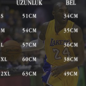 Resim Lakers Kobe Bryant Basketball Şort - Turuncu / L 