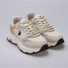 Resim U.S. Polo Assn. 4S VIAVAI 4PR Kadın Bej Sneaker 