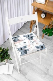 Resim RealHomes Sevimli Kolalar Dijital Baskılı Özel Tasarım Modern Pofidik Sandalye Minderi 