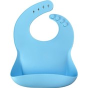 Resim Oioi Basic Silikon Mama Önlüğü Mavi 