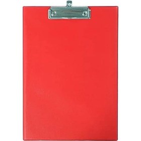 Resim Kırmızı Kapaklı A4 Sekreterlik, Bloknot Yazı Tablası - 