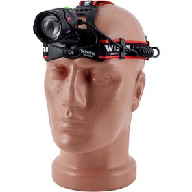 Resim Wison Profesyonel Kafa Feneri - Şarjlı 25 W Çok Renkli 