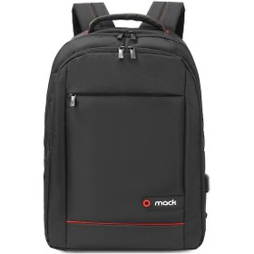 Resim Mack Mcc-007 17.3" Offıce Usb Girişli Notebook Sırt Çantası Siyah Bej - Siyah 
