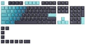 Resim Glorious PC Gaming Race Celestial Keycaps – Ultra dayanıklı PBT plastikten üretilmiştir klavye ayarlama mekanizması için – 114 tuş kapağı (İngilizce ANSI US, Ice) 