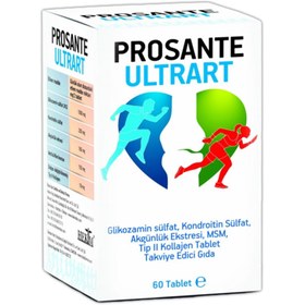 Resim Prosante Ultrart Glukozamin Kondroitin MSM Tip-2 Kollajen 60 Tablet 