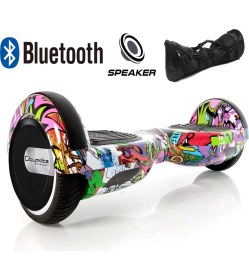 Resim Citymate Smart Balance Elektrikli Kaykay Hoverboard Çanta Hediyeli Bluetooth Hoparlörlü Desenli 