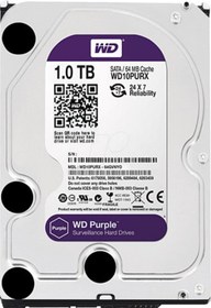 Resim WD Wd Purple 1 Tb 3.5" 7200 Rpm Sata 3 Wd10purx Güvenlik Harddisk Hdd 7/24 Pc 
