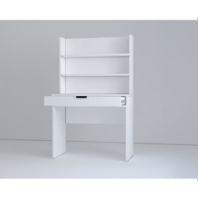 Resim Armi Tek Çekmeceli Kitaplıklı Çalışma Masası Beyaz 