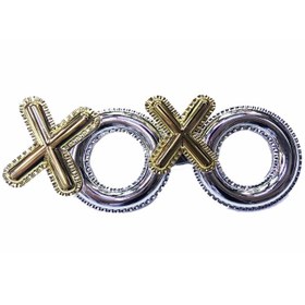 Resim Gümüş Renk Xoxo Yazılı Parti Gözlüğü 