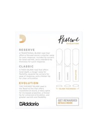 Resim D'addario Dce10355 Reserve Evolution Bb Klarnet Kamışı No: 3.5+ Profesyonel - 10'lu Paket Kalın Uçlu Profesyonel Kamış Ve Üstün Direnç 