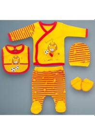 Resim Baby Tone Babytone Aslan Baskılı 5 Parça Hastane Çıkışı Baskılı 