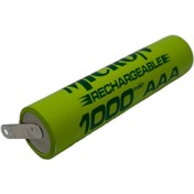 Resim Micron 1.2 V Tıraş Makinesi Pili Bataryası 1000 Mah Aaa Ince Pilden Puntalı 