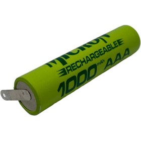 Resim Micron 1.2 V Tıraş Makinesi Pili Bataryası 1000 Mah Aaa Ince Pilden Puntalı 