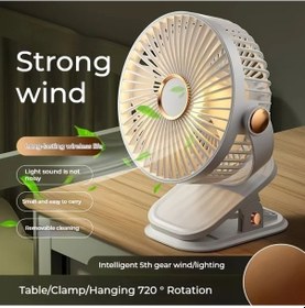 Resim Dashanshop Portable Pemtbe Masaj Aleti 360 Derece Dönebilir 5 Hız Ayarı Usb Şarj Yatak Ofis Spor Salonu Sessiz Motor 