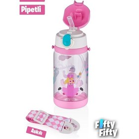 Resim Vagonlife Diller 520 Ml Kalın Pipetli Tritan Su Matarası ffd2408 