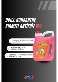 Resim Doill G12 Konsantre Saf Kırmızı Organik Antifriz 3 L 