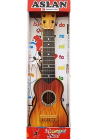 Resim İspanyol Gitar 50 Cm Büyük Boy 6 Telli Çocuk Gitarı Oyuncak Klasik 