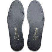 Resim Exclusive Hakiki Deri Ayakkabı Tabanlığı, Parfümlü, Koku Önleyici Ter Emici, Leather Insole, Siyah 