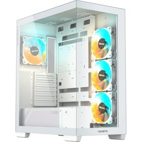 Resim Gigabyte C500P St 50MM Soğutma Mesafeli Rgb Cam Mid-Tower Kasa (Beyaz) 