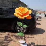 Resim Yapay Şakayık Çiçekleri - Plastik Şakayıklar Ev Dekorasyonu İçin, Çeşitli Oda Türleri - Dev Simülasyon Çiçek Fotoğraf Sahne ve Arka Plan Duvar Dekoru 