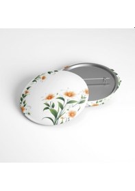 Resim Çiçek Bahçesi No.03 - 58mm Rozet Çok Renkli 