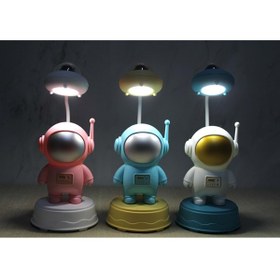 Resim Kuzey Tacı Astronot Tasarımlı LED Gece Lambası - Uzay Temalı Masa Lambası Vip 