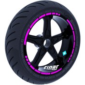 Resim Moto GP Stili Gül Pembesi Jant Şeridi Sticker Çınar Extreme 