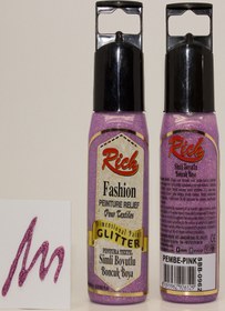 Resim Rich Boyutlu Boncuk Simli Boya 974 - Mor 60 Cc 