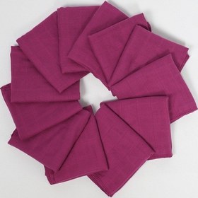 Resim 12'li Müslin Ağız Mendili , Omuz Bezi , Ter Bezi Çift Kat Dikimli 35x20 Cm - Ztagızmendili 001 