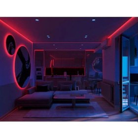Resim Hortum Esnek 220v Şerit Led Kırmızı 5 Metre 5 Metre 