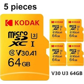 Resim Kodak Mikro Sd 32 Gb Hafıza Kartı 80 Mb/s Hd C10 U1 Tf Microsd Kartları Hafı 64gbx5 